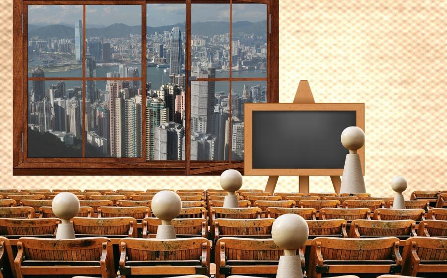 Přednáška, zdroj obrázku Pixabay.com