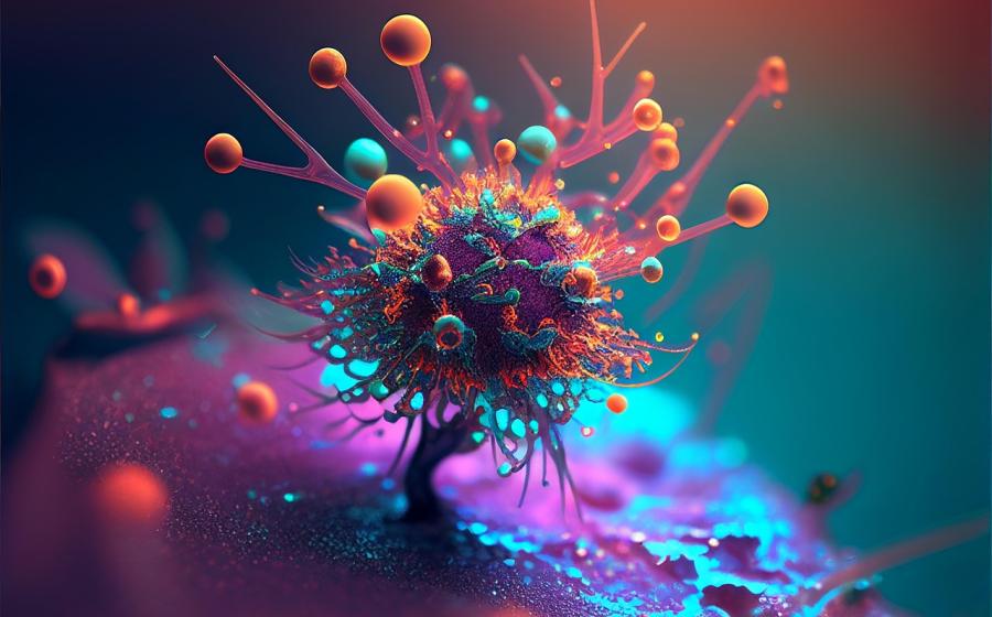 Mikrosvět bakterií, zdroj obrázku Pixabay.com